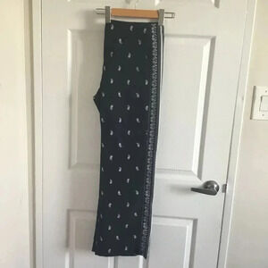 TOMMY HILFIGER blue bandana design  wide leg casual pant SZ 10